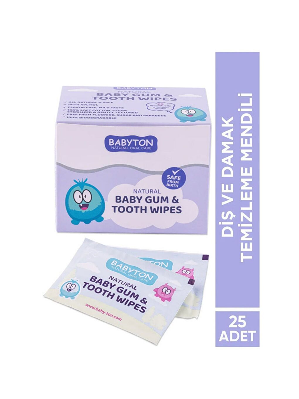 Bebekler İçin Diş Ve Damak Temizleme Mendili 15gr-1