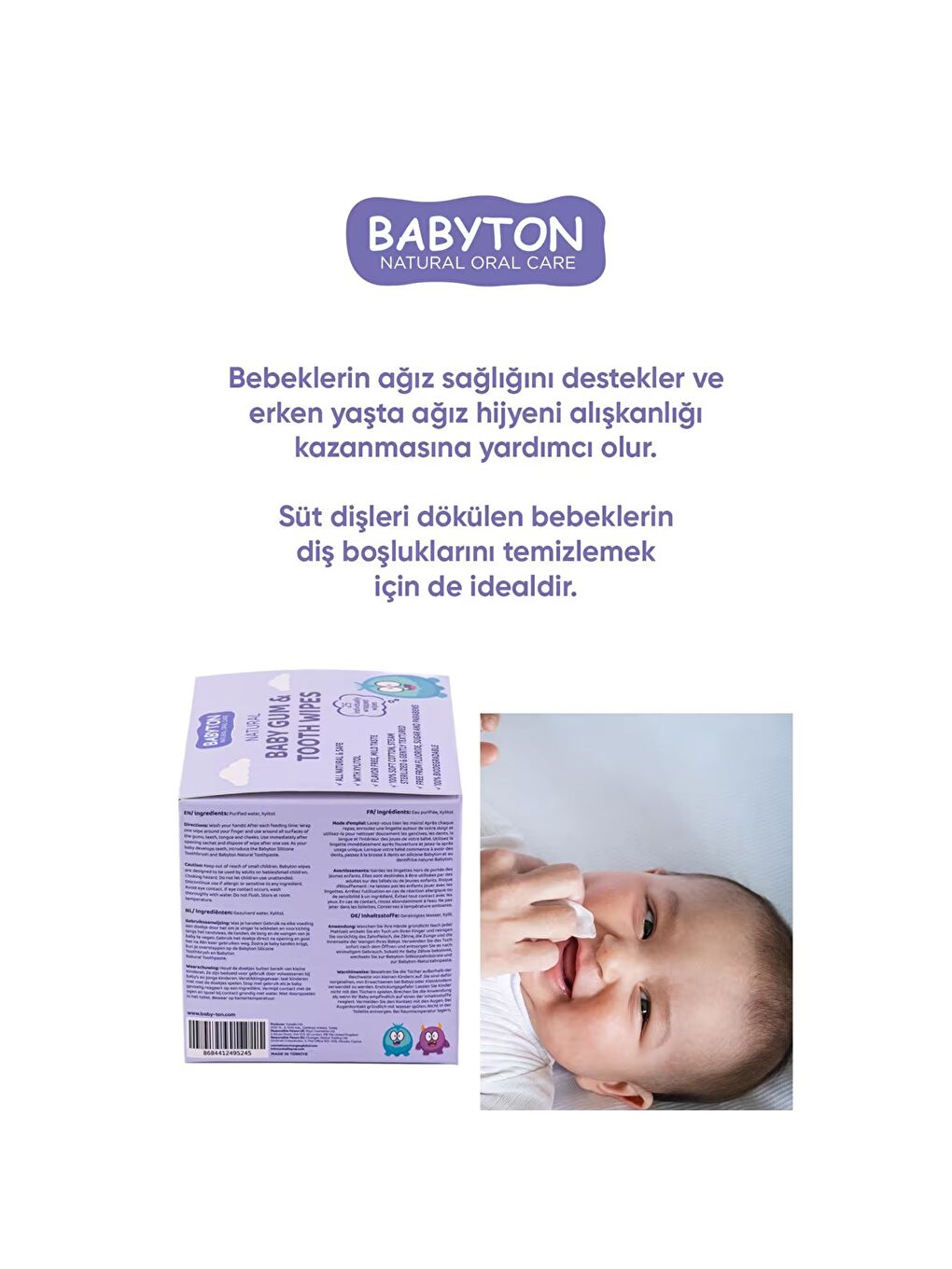 Bebekler İçin Diş Ve Damak Temizleme Mendili 15gr-3