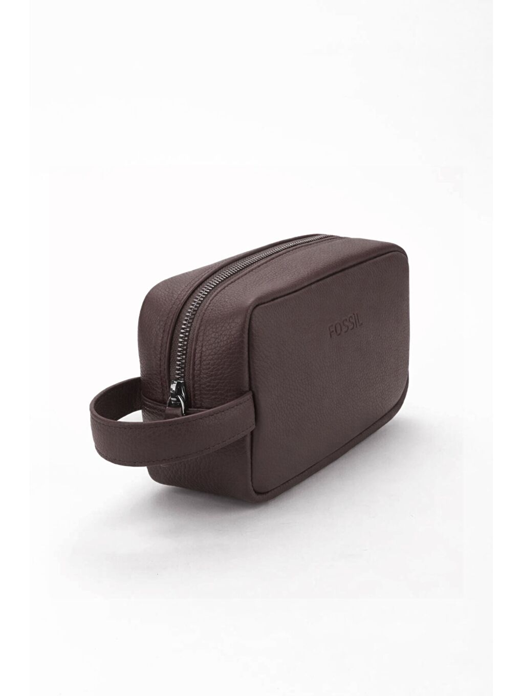 Kahverengi %100 Hakiki Deri El Çantası Portföy Traş Çantası-1