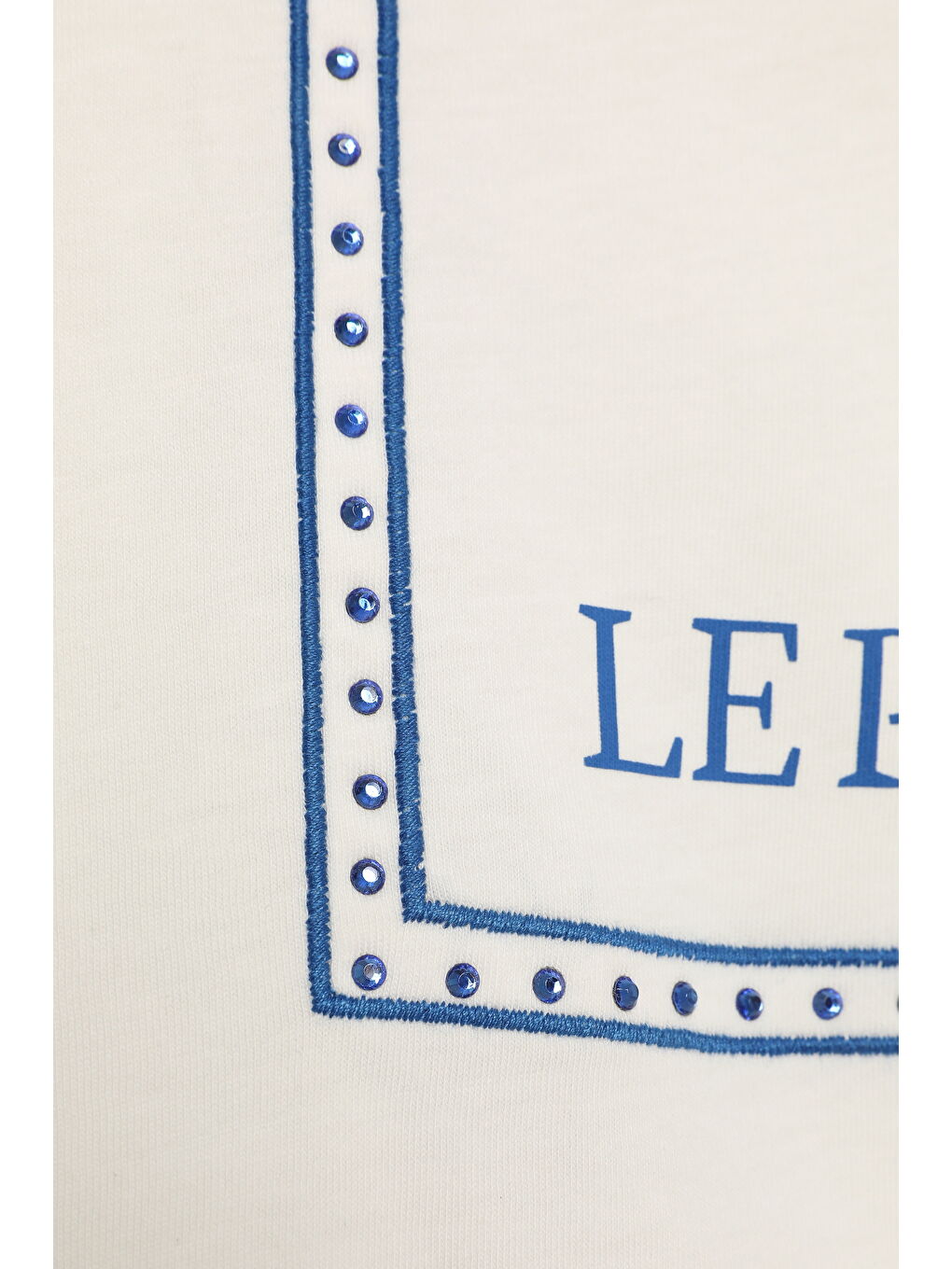 Palmiye Ağaç Desenli Kısa Kol Tişört Ekru-2