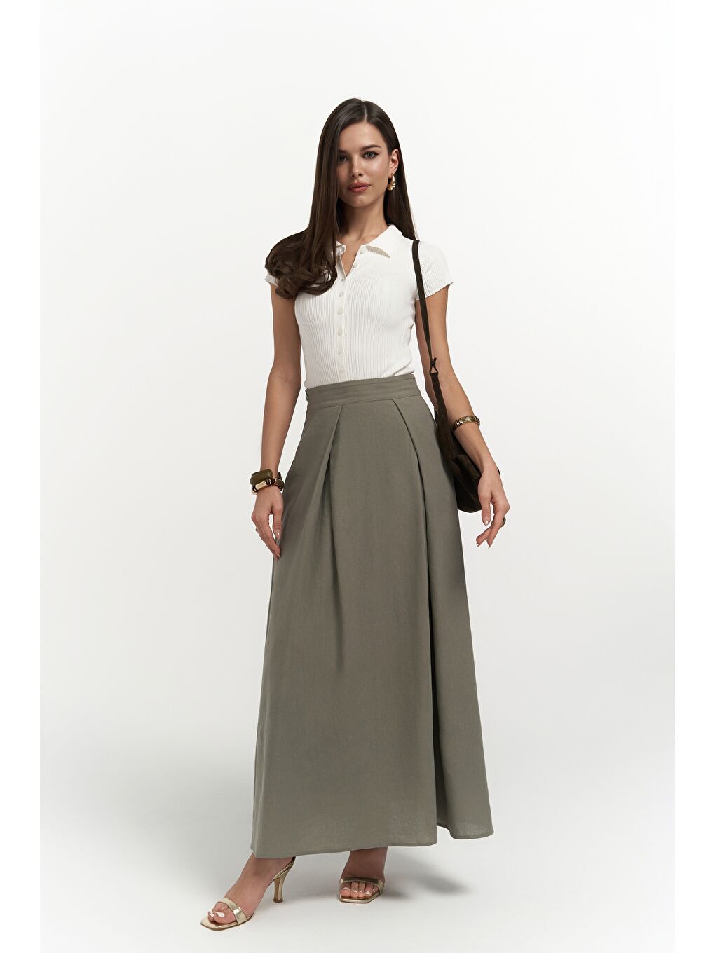 Mombasa Pile Detay Haki Etek-1
