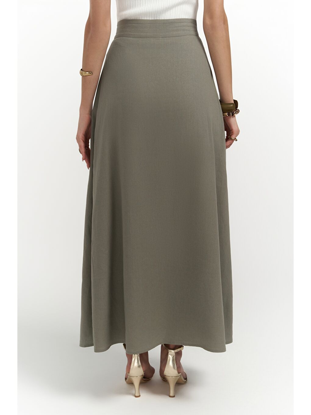 Mombasa Pile Detay Haki Etek-3