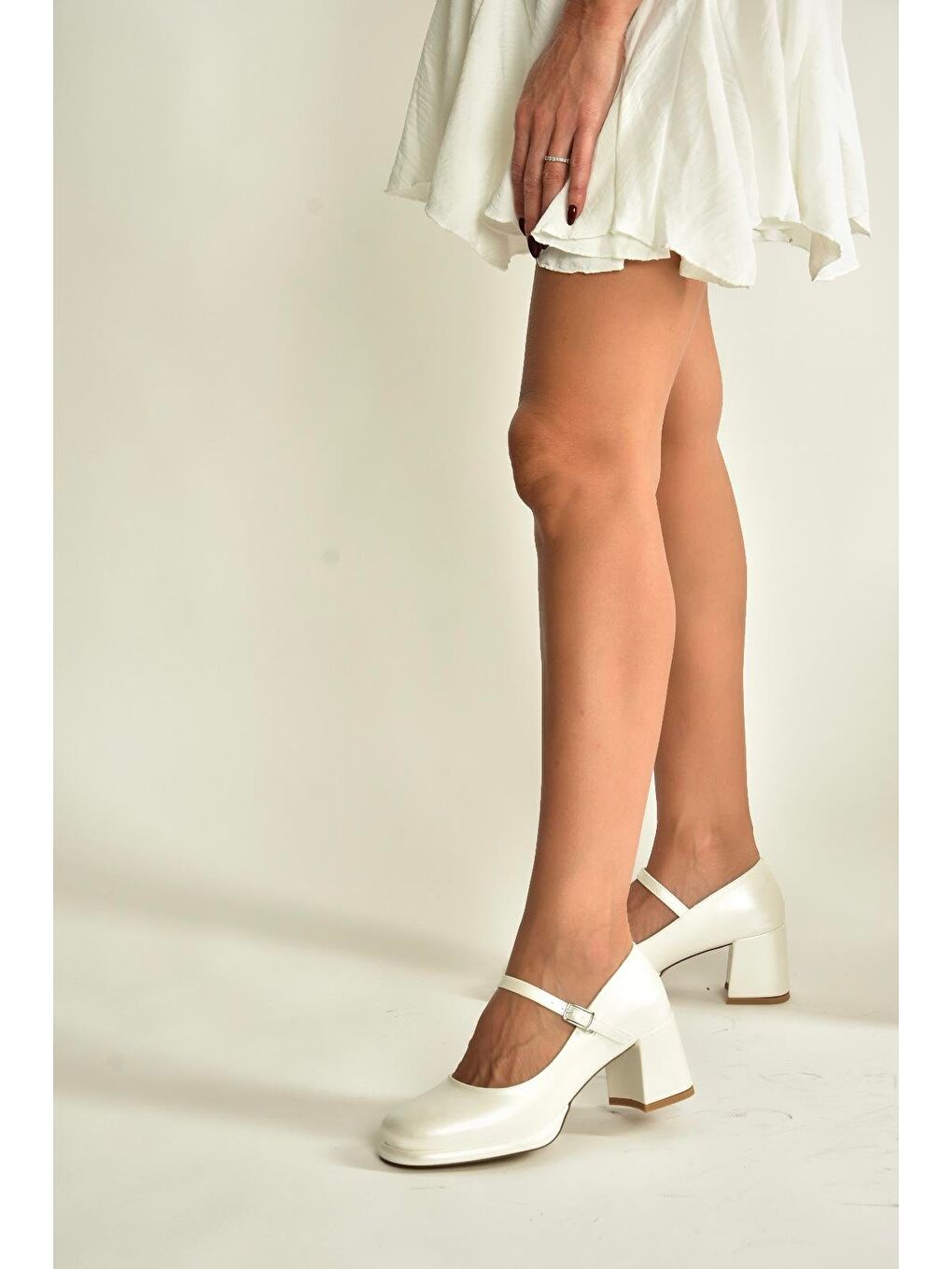 Bej Sedef Kadın Topuklu Ayakkabı T820059109-3