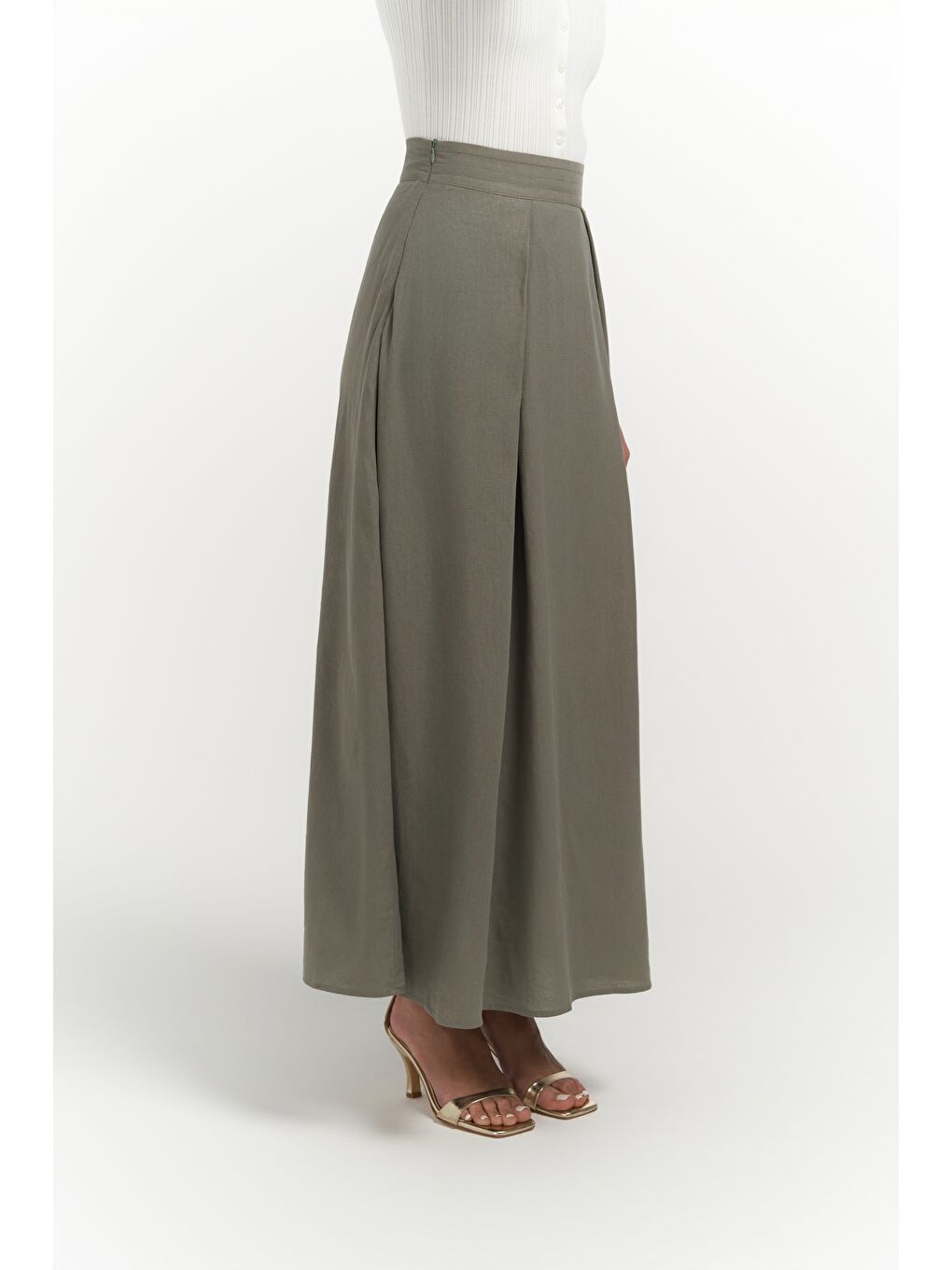 Mombasa Pile Detay Haki Etek-6