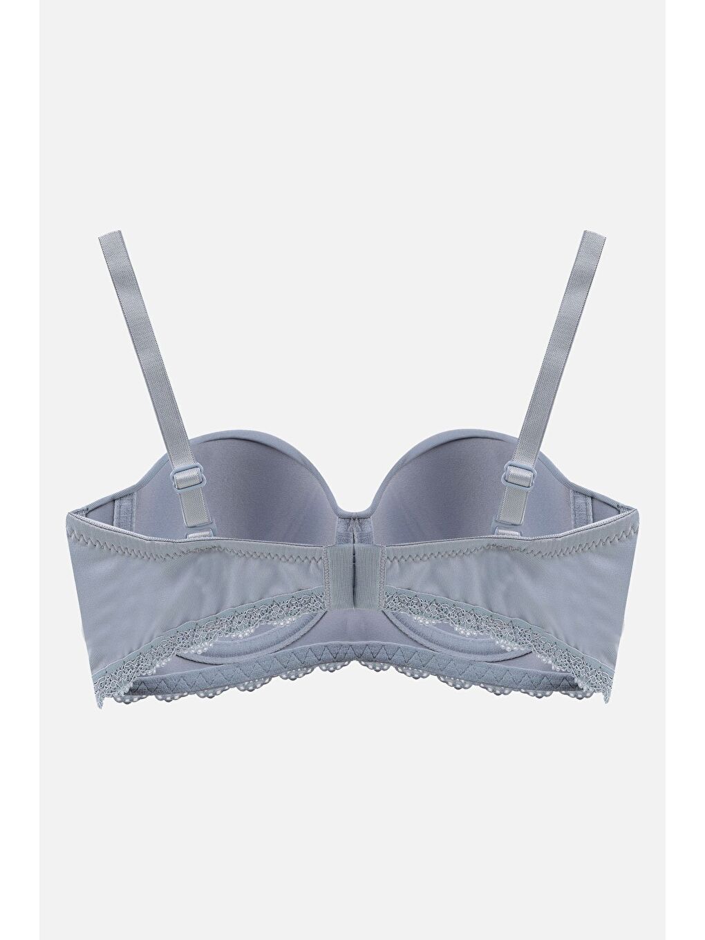 Mavi Kadın Dolgusuz Mikro Straplez Sütyen-1