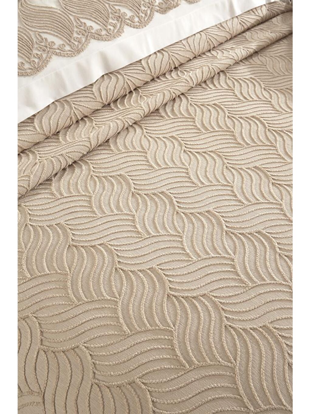 Anka 10 Parça Battaniyeli Çeyiz Seti Bej-3