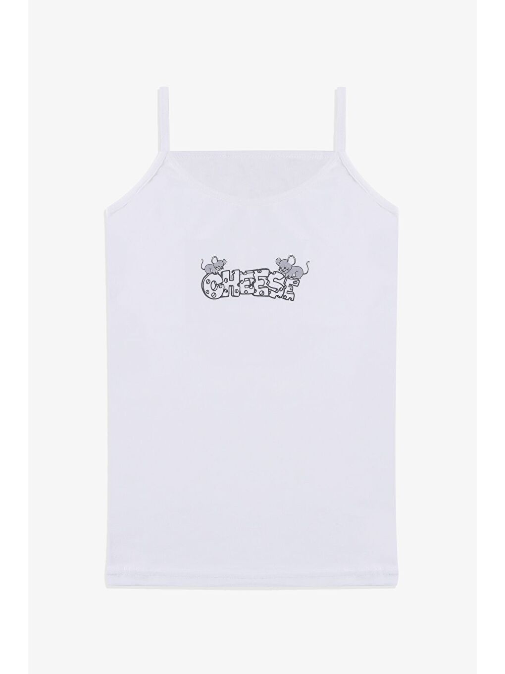 Pembe Kız Çocuk 3'lü Penguen Desenli Pamuklu Atlet-1