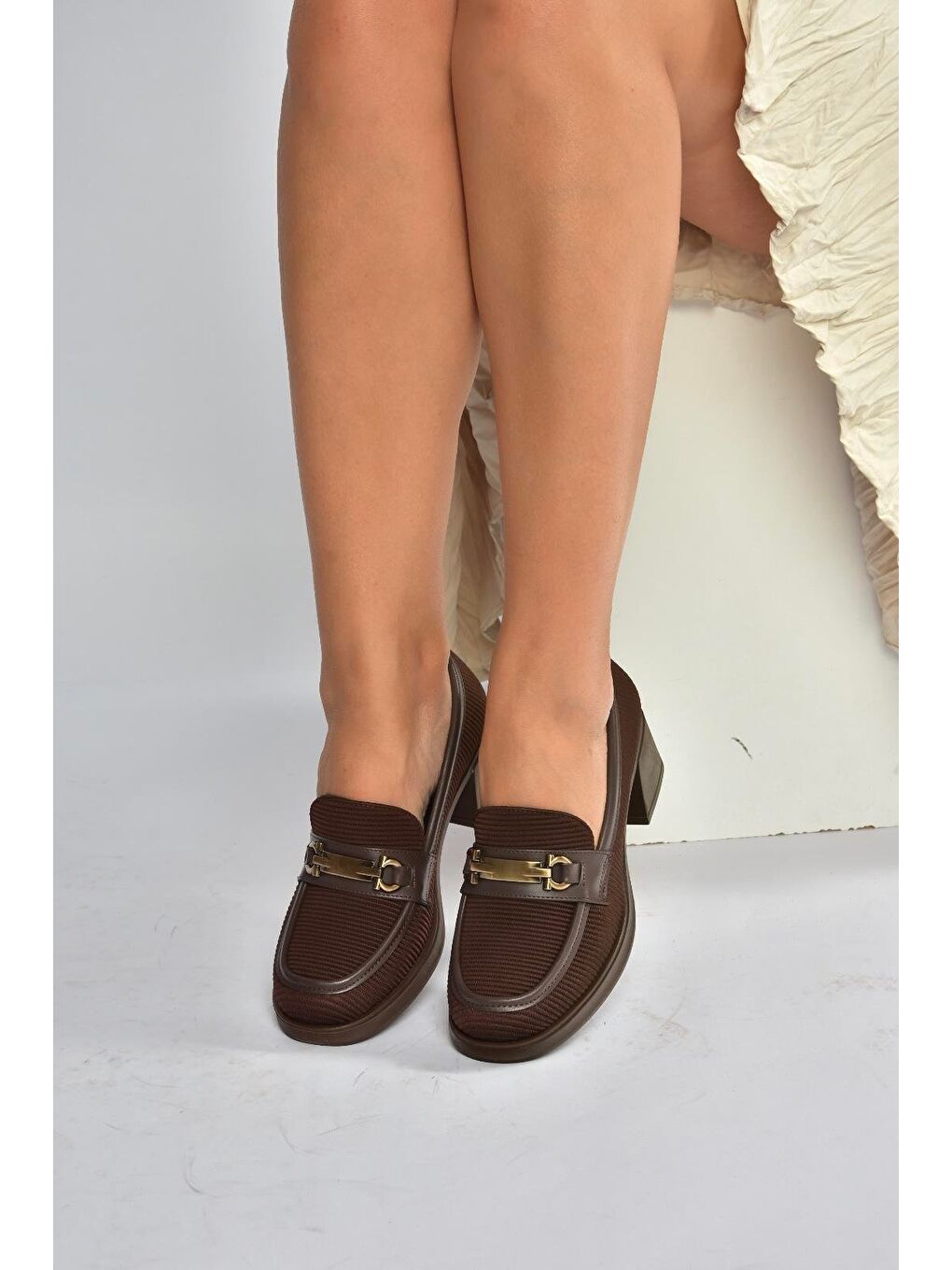 Kahverengi Kadın Topuklu Ayakkabı V820146304-2