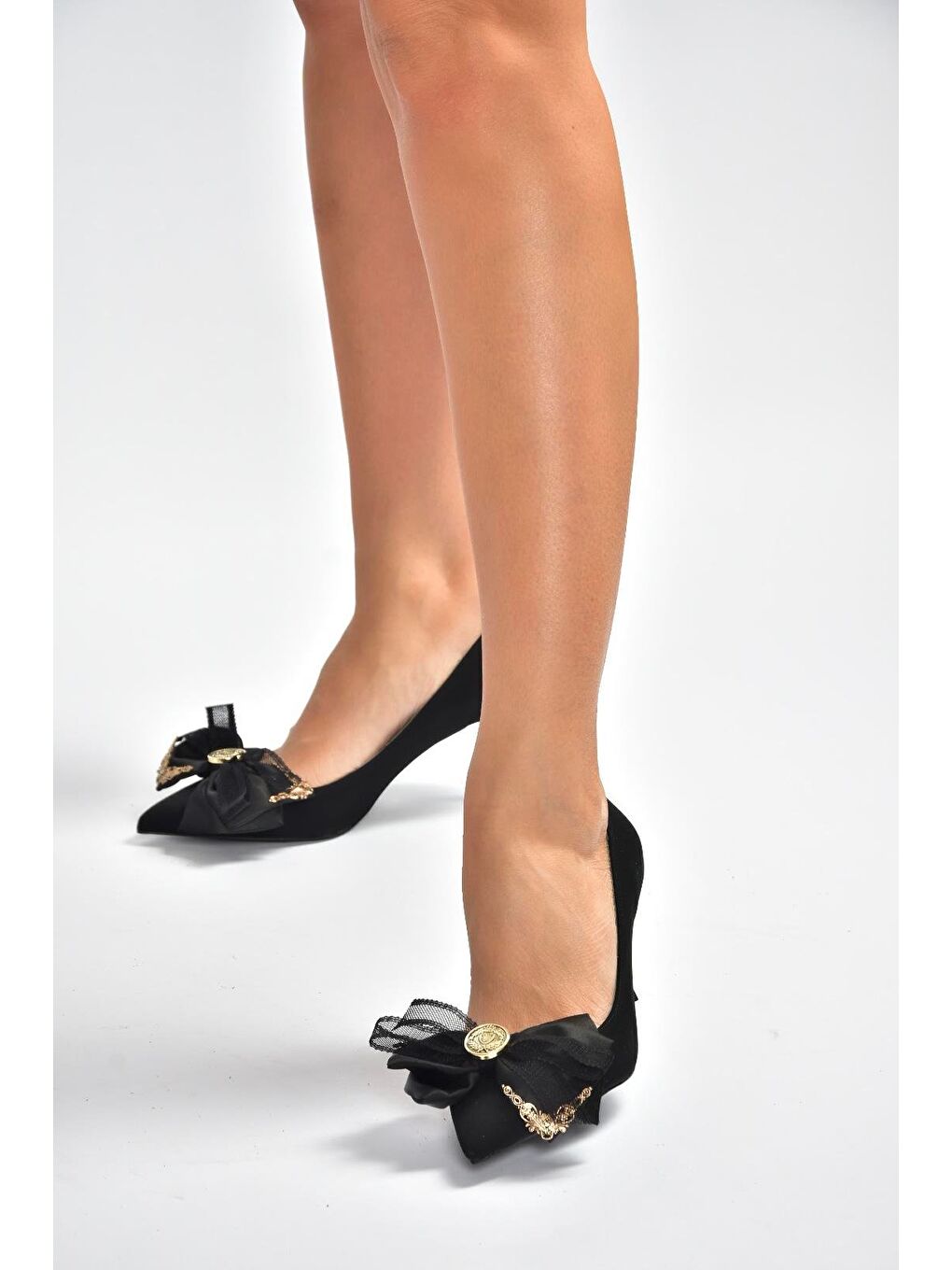 Siyah Kadın Topuklu Ayakkabı V820172604-1