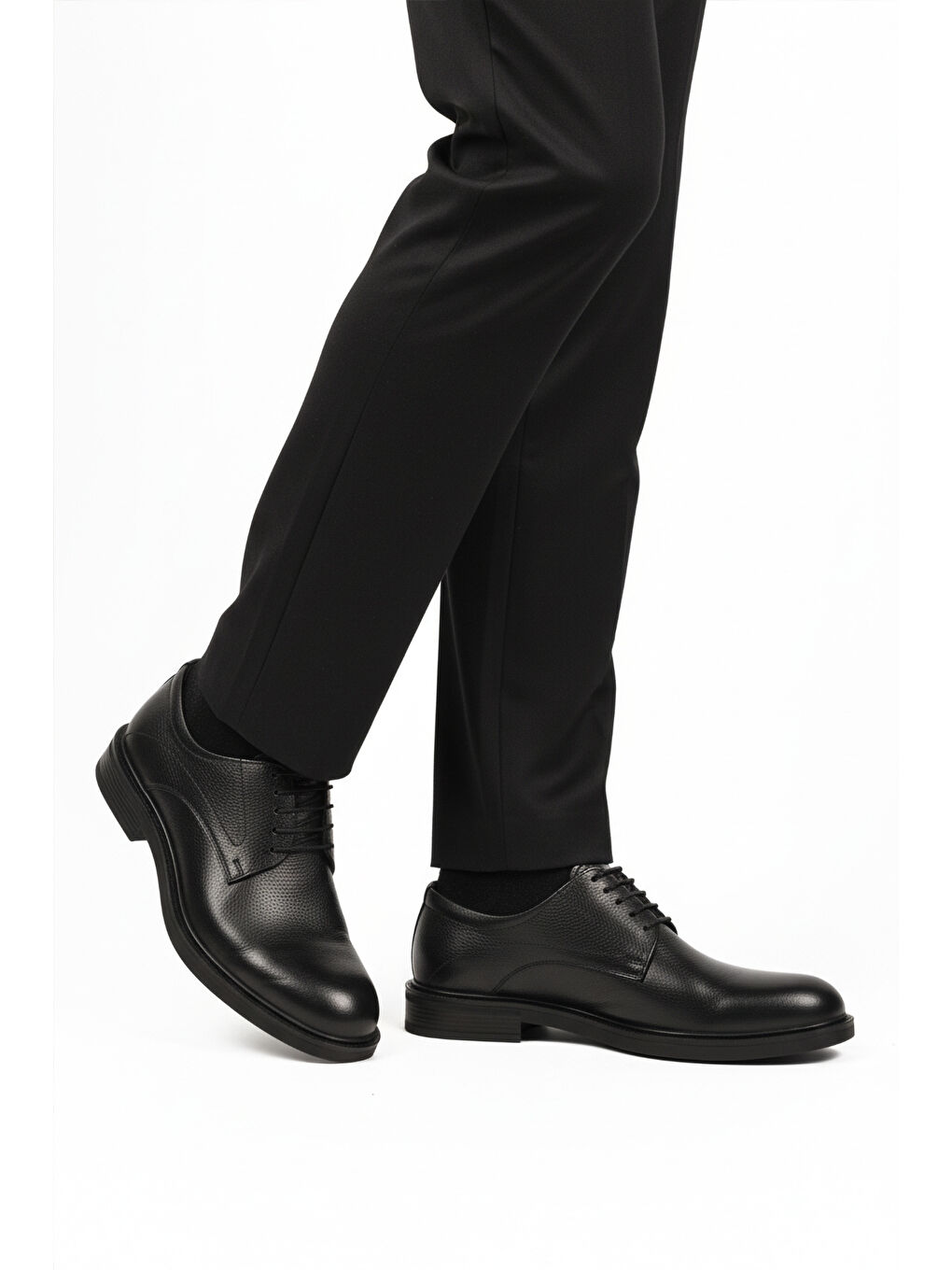 Siyah Hakiki Deri Kaymaz Taban Erkek klasik Ayakkabı 623 M