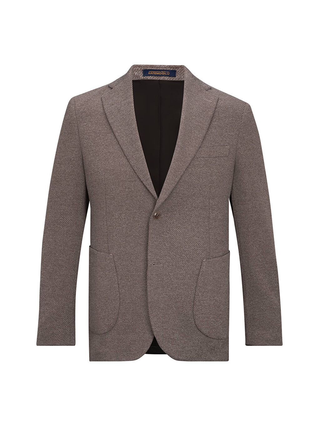 Kahverengi Comfort Fit Mono Yaka Klasik Ceket
