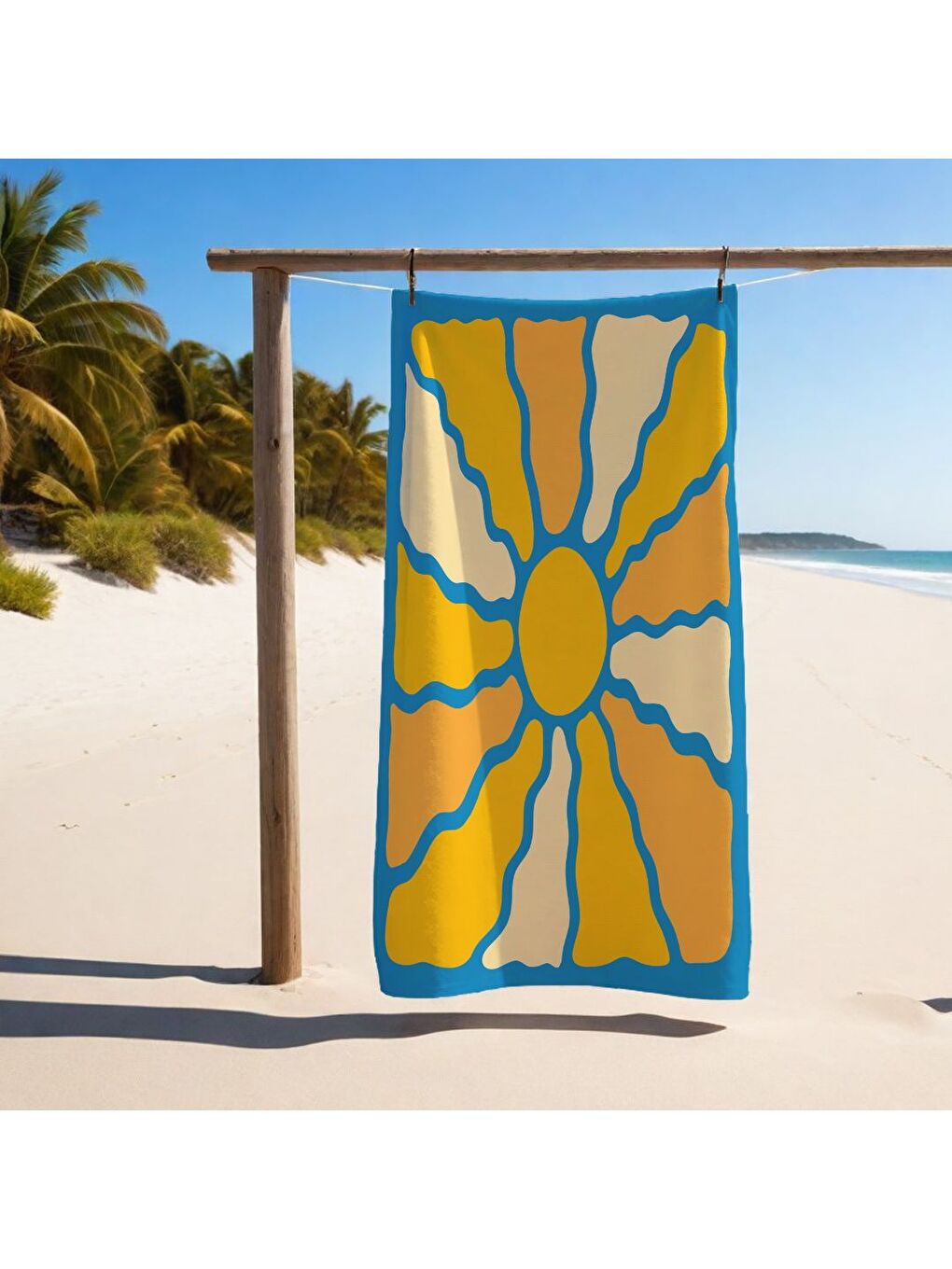 Karışık Renkli Desenli Havlu 75x150 cm   Plaj   Banyo Kullanımına Uygun   Hızlı Kuruyan Yumuşak Kumaş