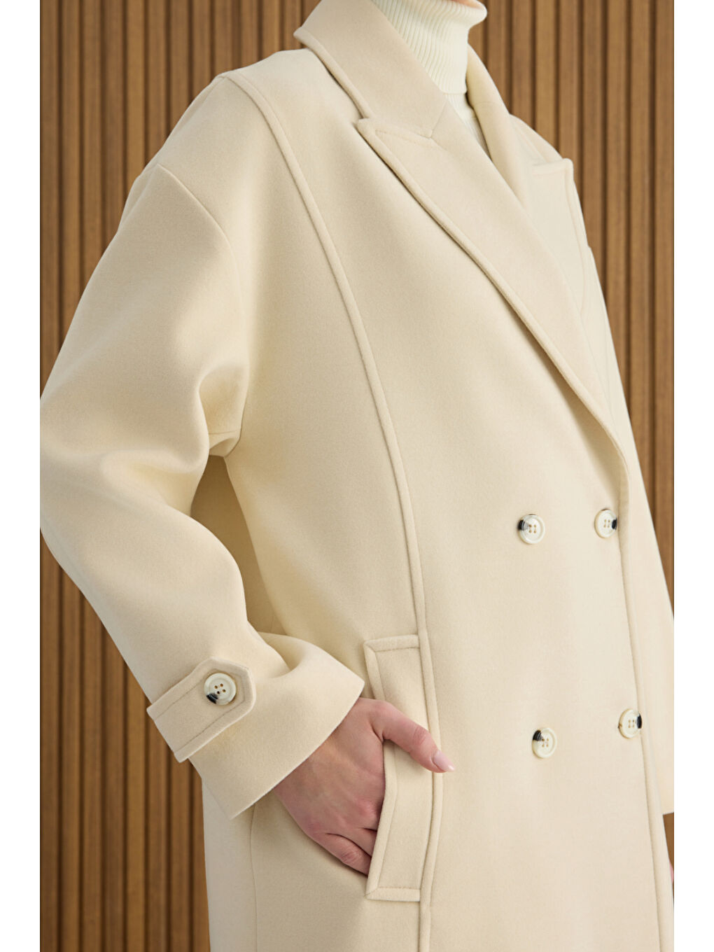 Bej Kruvaze Kapama Kaban-4