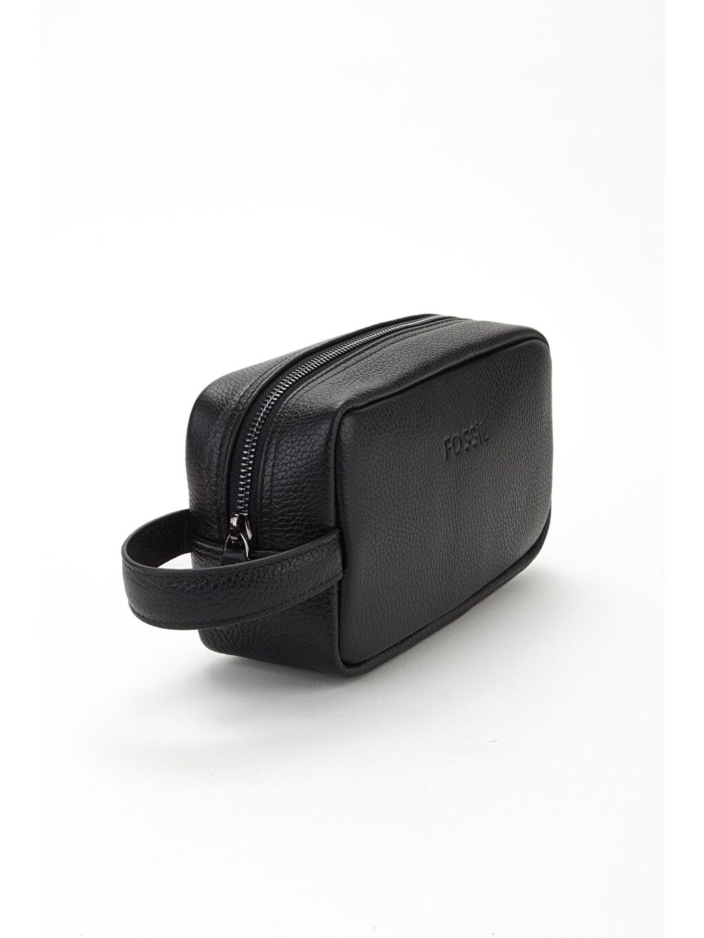 Siyah %100 Hakiki Deri El Çantası Portföy Traş Çantası-1