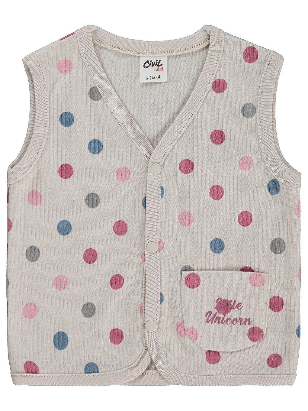 Baby Puan Empirme 6-18 Ay Yelek - Bej