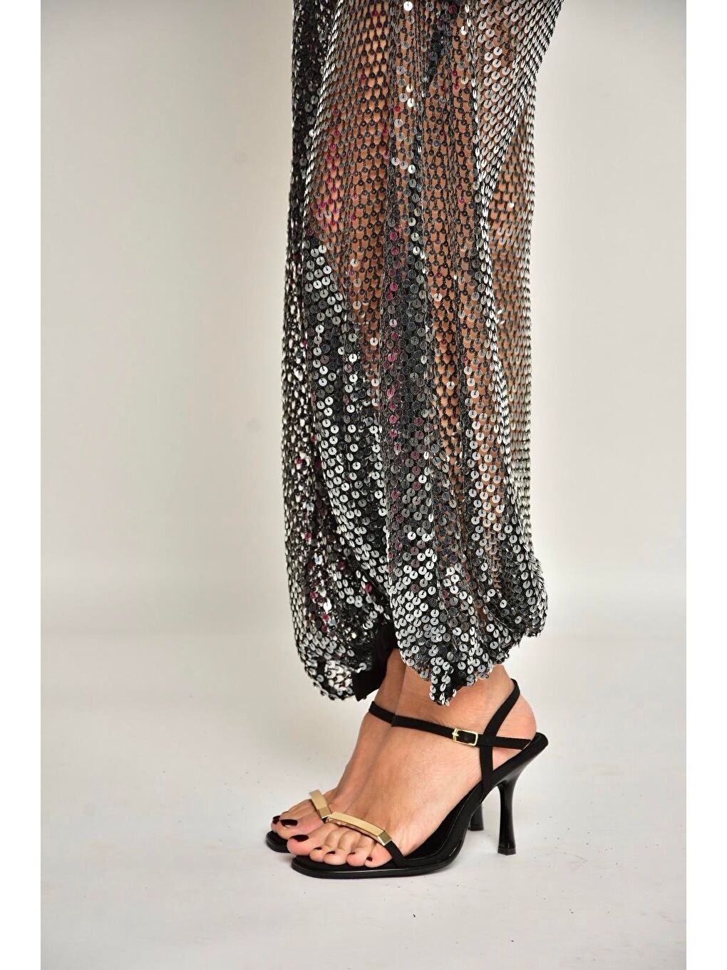 Siyah Kadın Topuklu Ayakkabı Y820230504-1