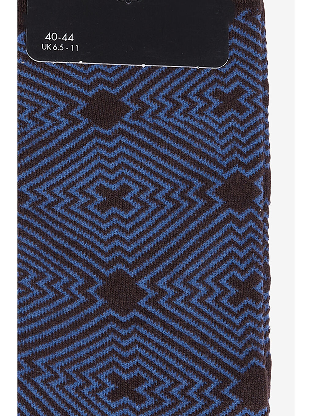 Kahverengi Erkek KAHVE INDIGO Desenli Soket Çorap-1