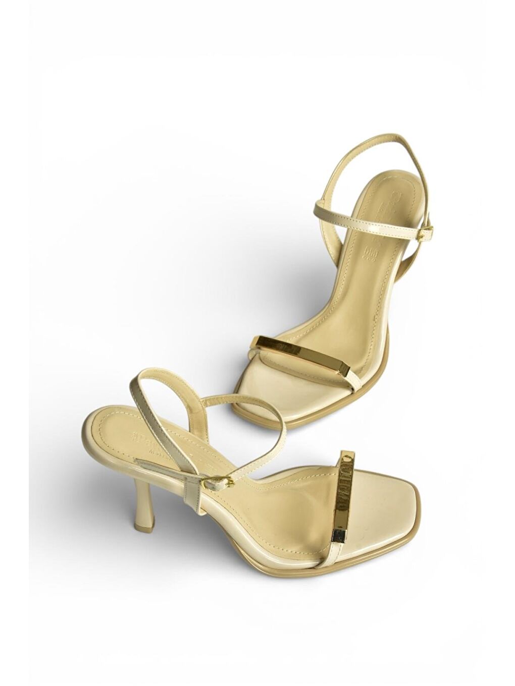 Bej Ten Kadın Topuklu Ayakkabı Y820230508-4