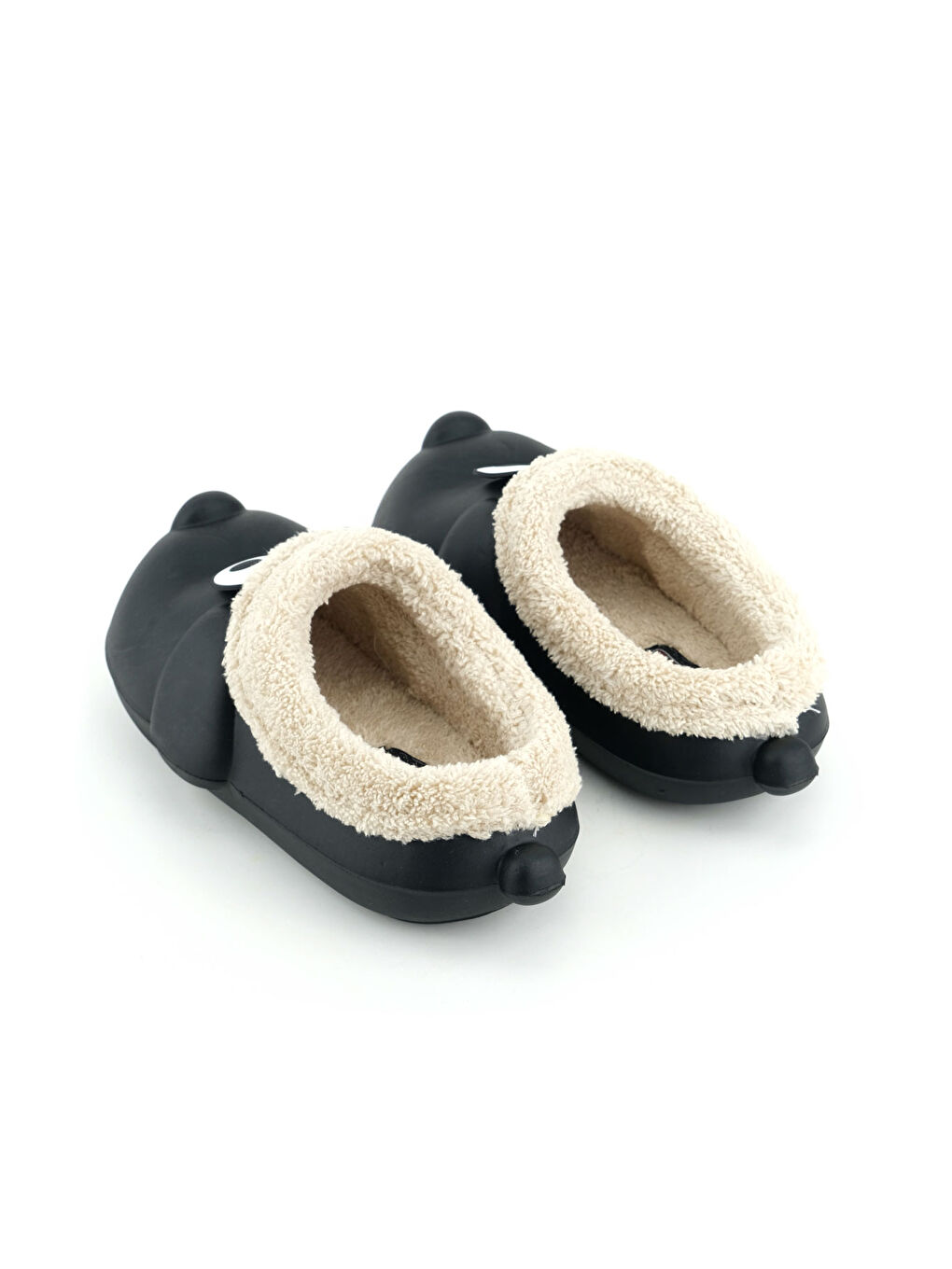 Siyah Kadın Kışlık Ev Bahçe ve Islak Zemine Uygun Eva İçi Pelüşlü Ev Botu-3