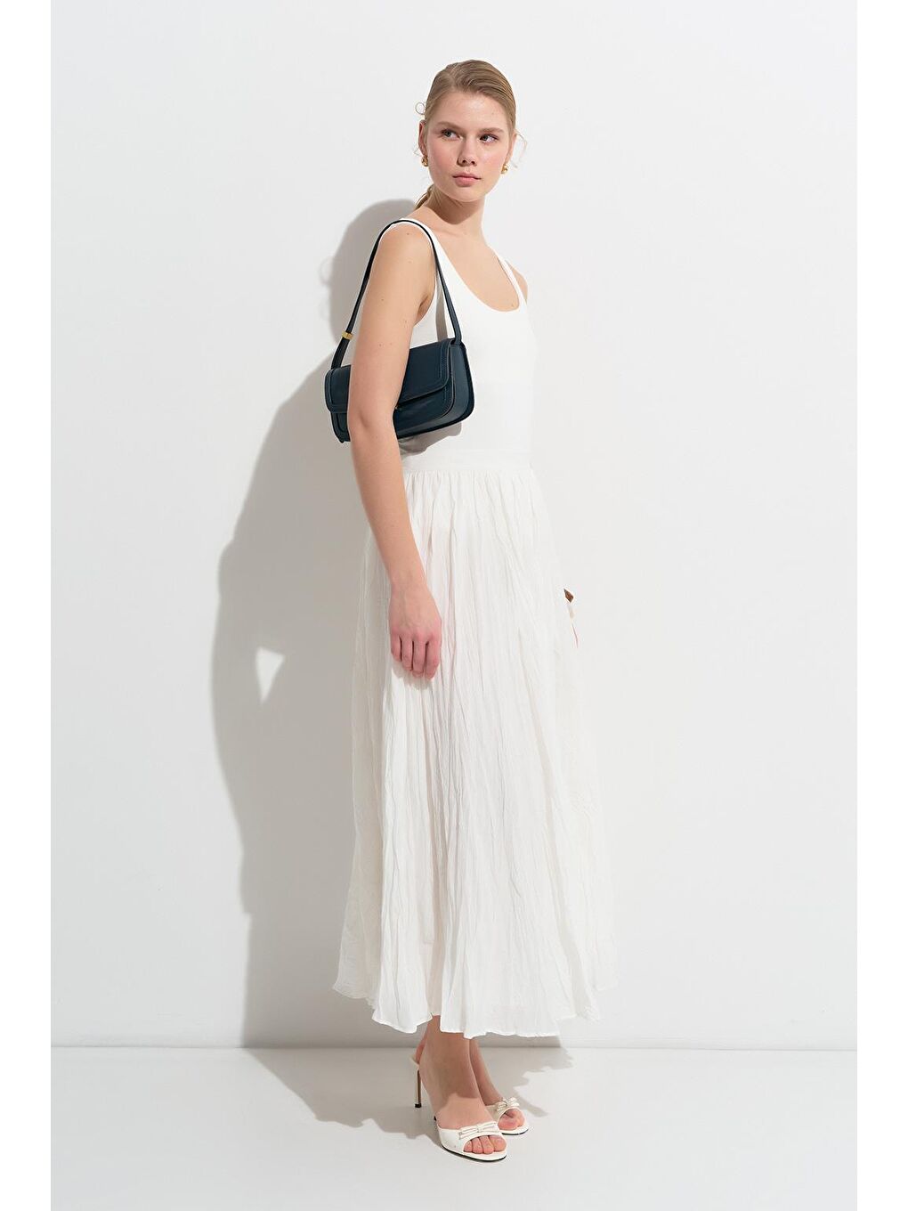 Nora Piliseli Etek Ekru-2