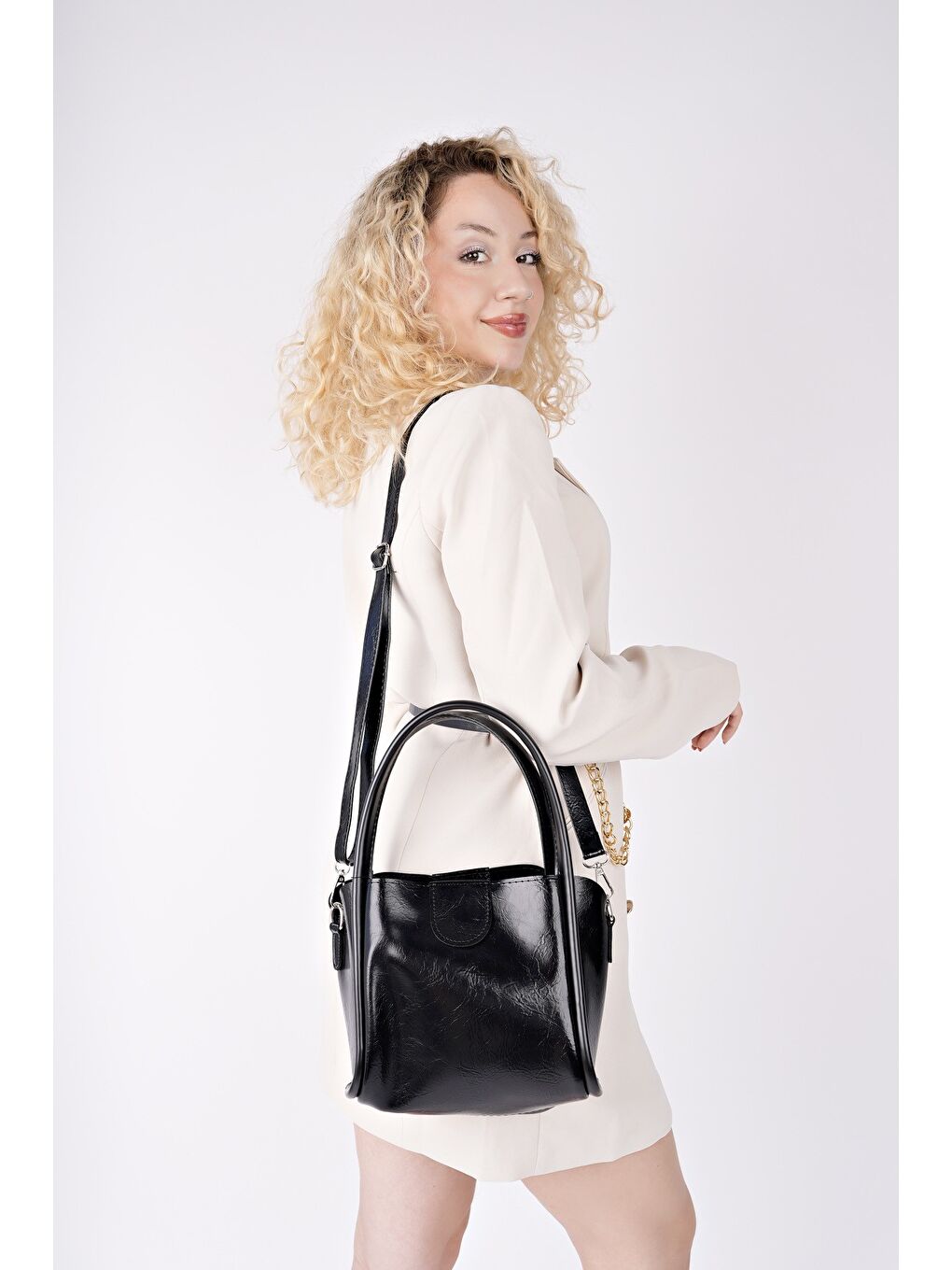 Siyah BECA Kadın El ve Omuz Çantası-1