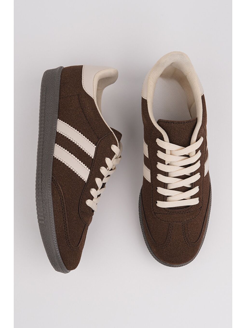 Kahverengi GORDON Unisex Ortopedik Günlük Bağcıklı Yürüyüş Koşu Sneaker Spor Ayakkabı-1