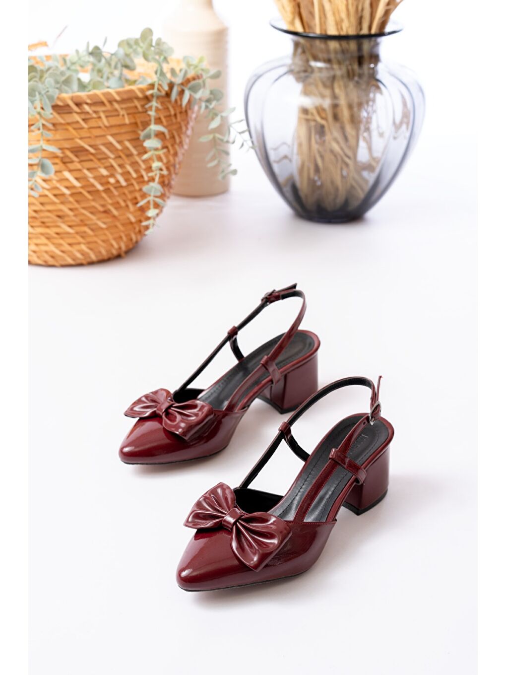 Kadın Jade Bordo Klasik Topuklu Ayakkabı