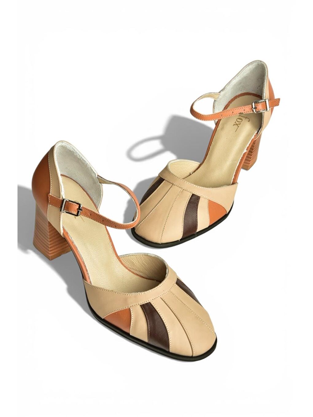 Bej Ten Kadın Topuklu Ayakkabı Y398360103-5