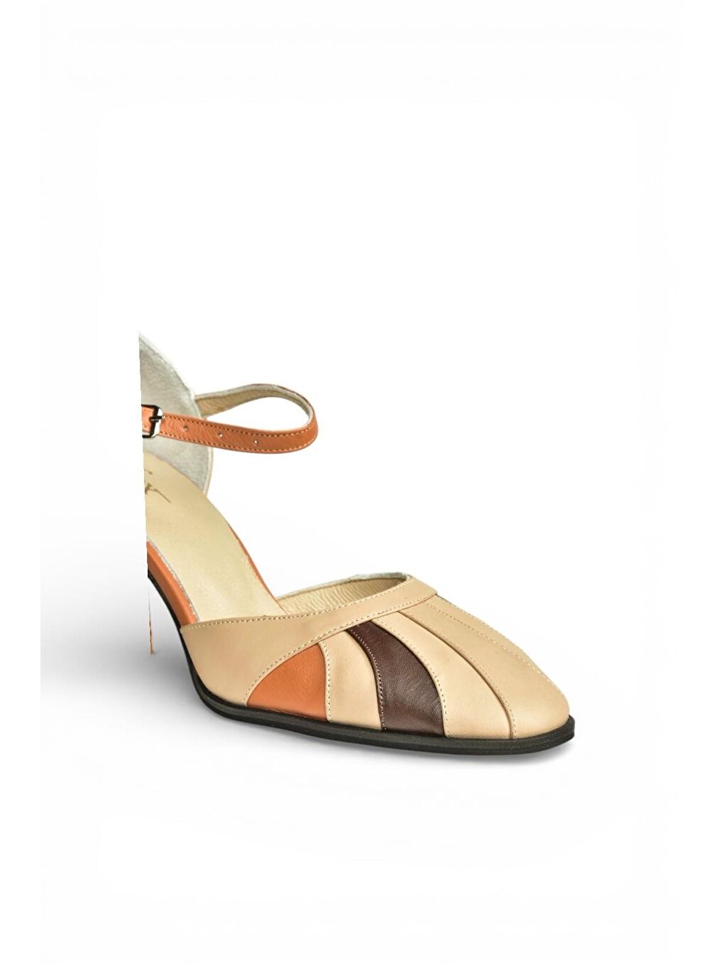 Bej Ten Kadın Topuklu Ayakkabı Y398360103-7