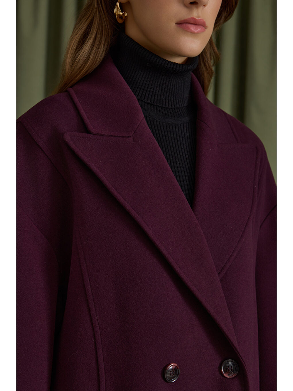 Bordo Kruvaze Kapama Kaban-3