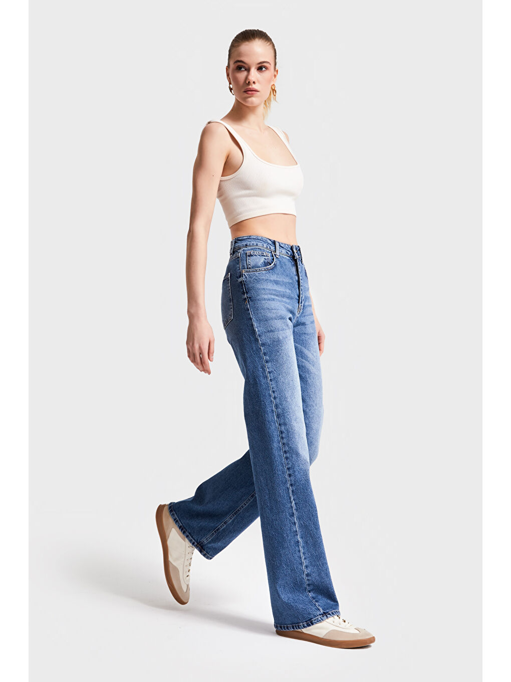 Mavi Kadın T.Kot Rengi 2S5-4 Straight Fit Elastanlı Kumaş Denim-5