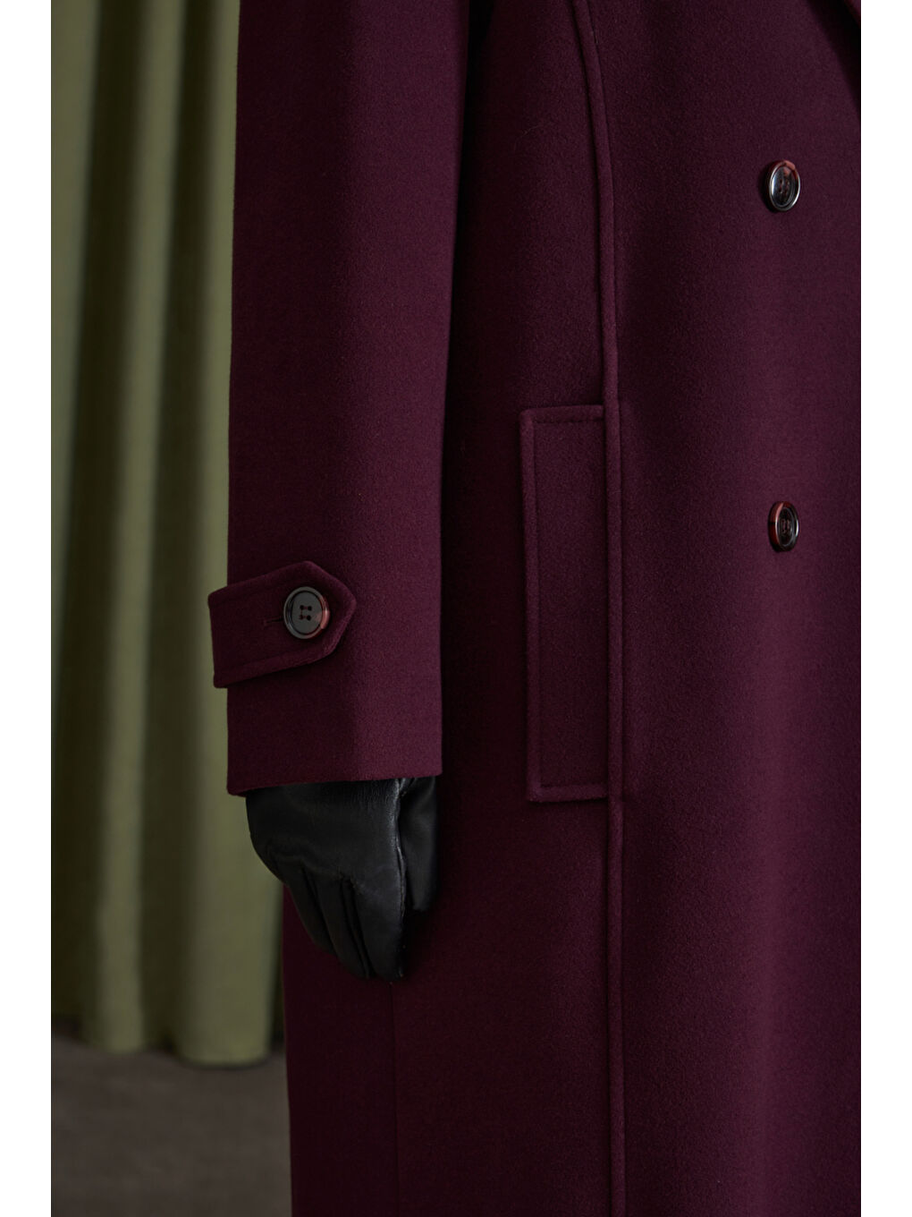 Bordo Kruvaze Kapama Kaban-4