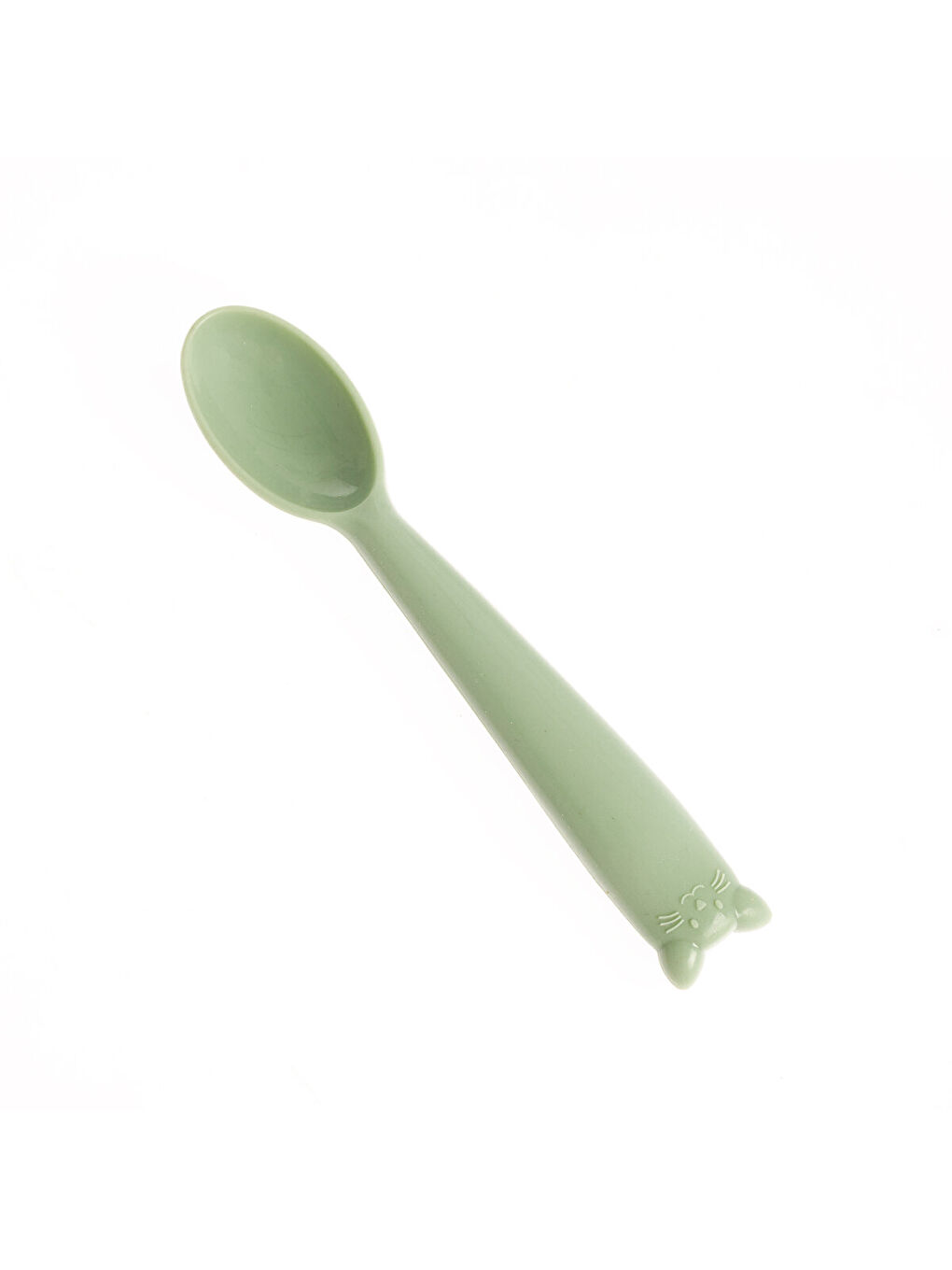 Baby Plus Silikon Mama Kaşığı - Yeşil - 1