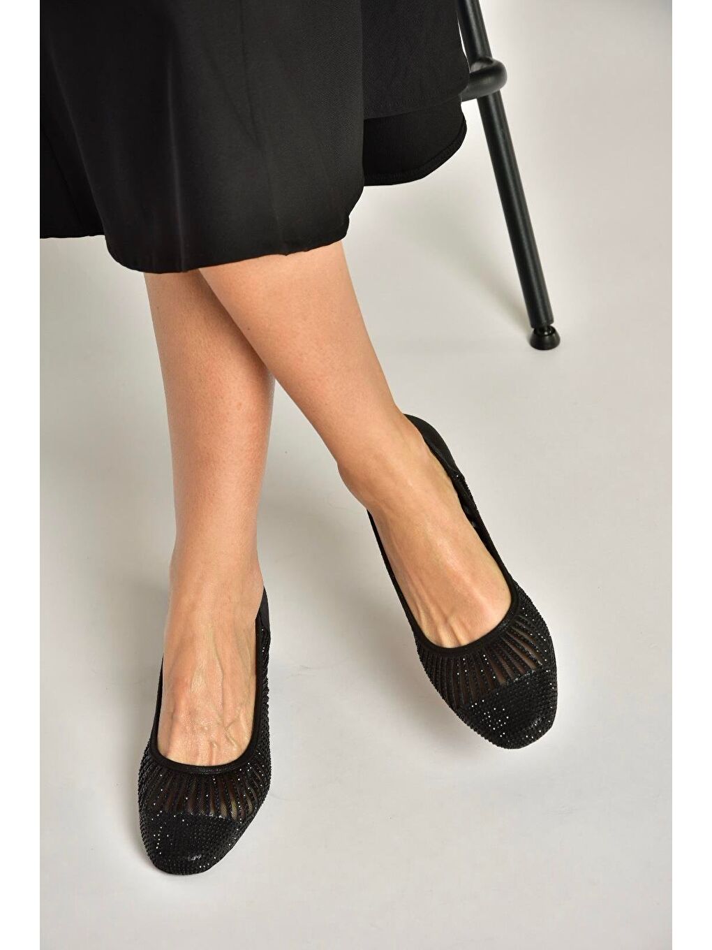 Siyah Kadın Topuklu Ayakkabı Y820854514-2