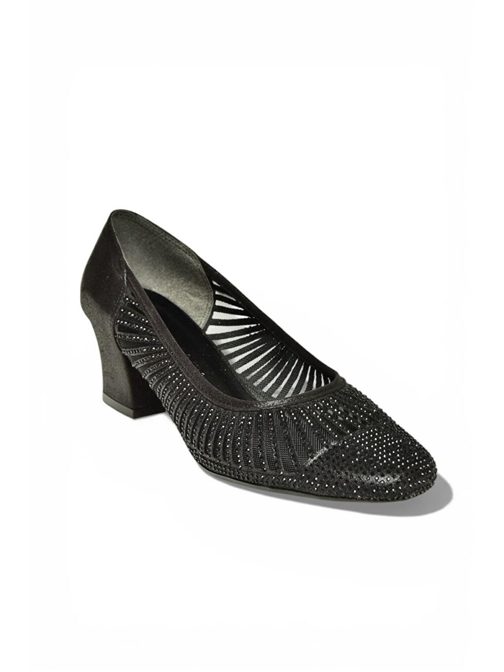 Siyah Kadın Topuklu Ayakkabı Y820854514-5