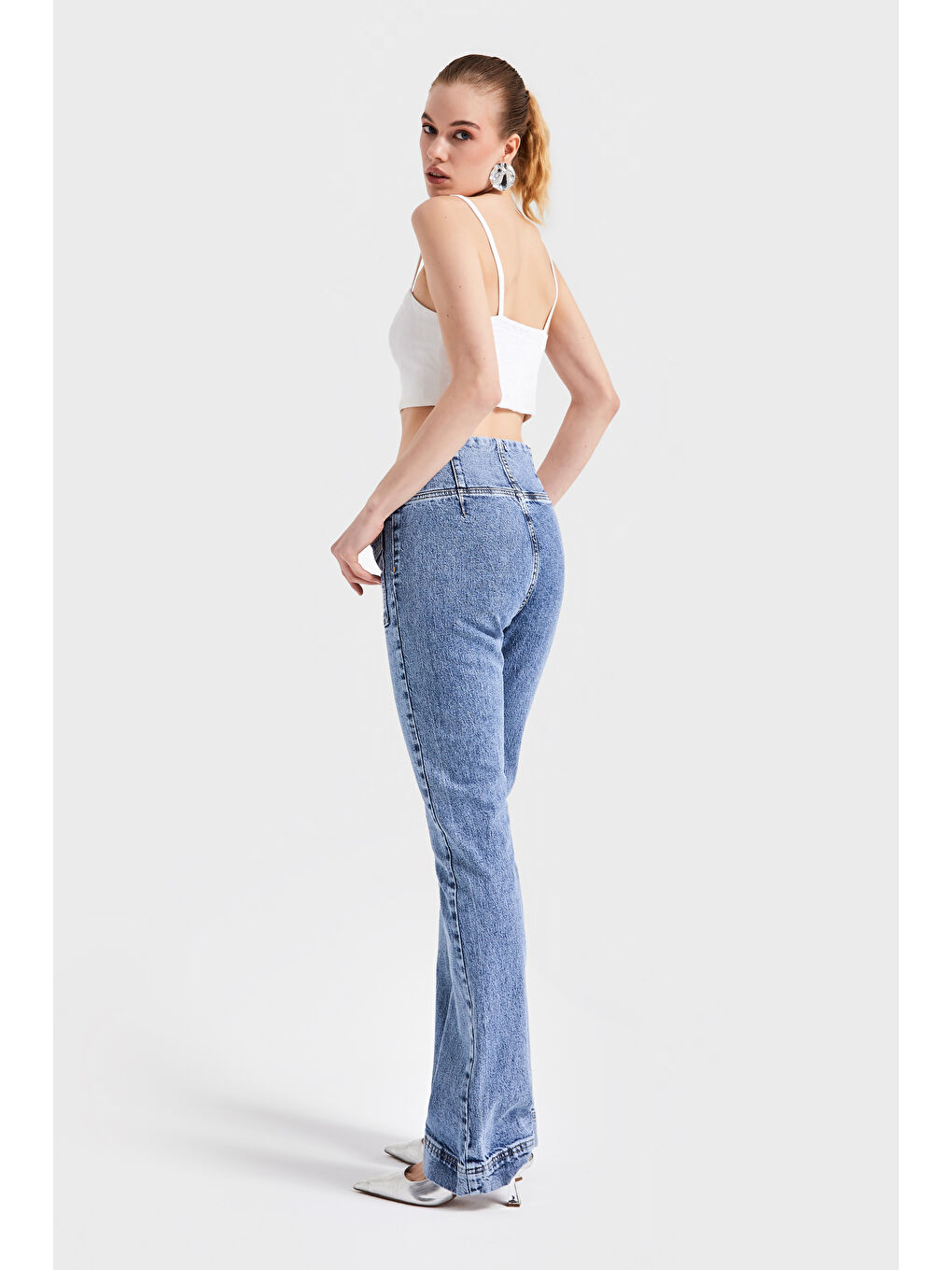 Mavi Kadın Jean Rengi 2S5-4 Flare Fit Önden Cepli Elastanlı Denim-3