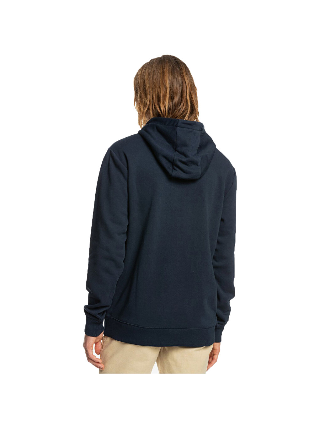 Lacivert Big Logo Hood Erkek Mavi Sweatshirt-2