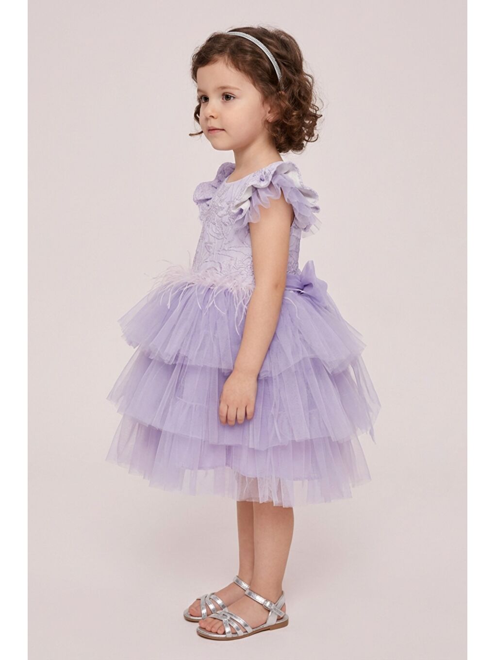 Lila Kız Çocuk Abiye-2