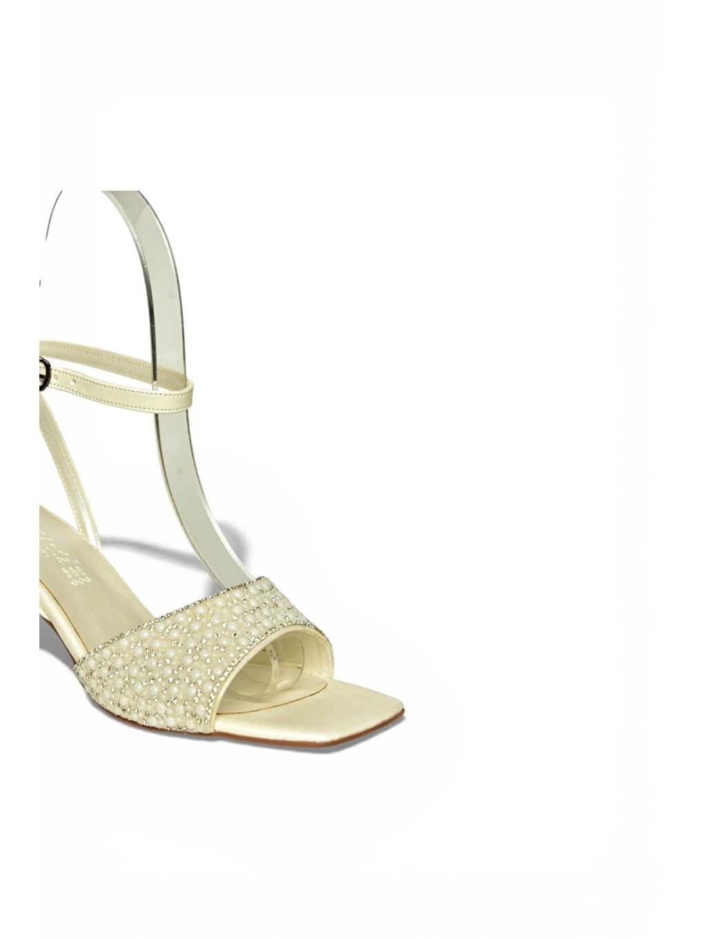 Bej Sedef Kadın Topuklu Ayakkabı Y820071609-4