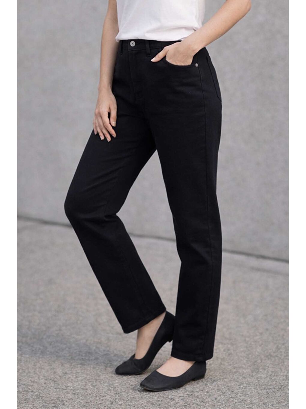Büyük Beden Kadın Beli Lastikli Gabardin Kumaş Battal Pantolon 06 Siyah