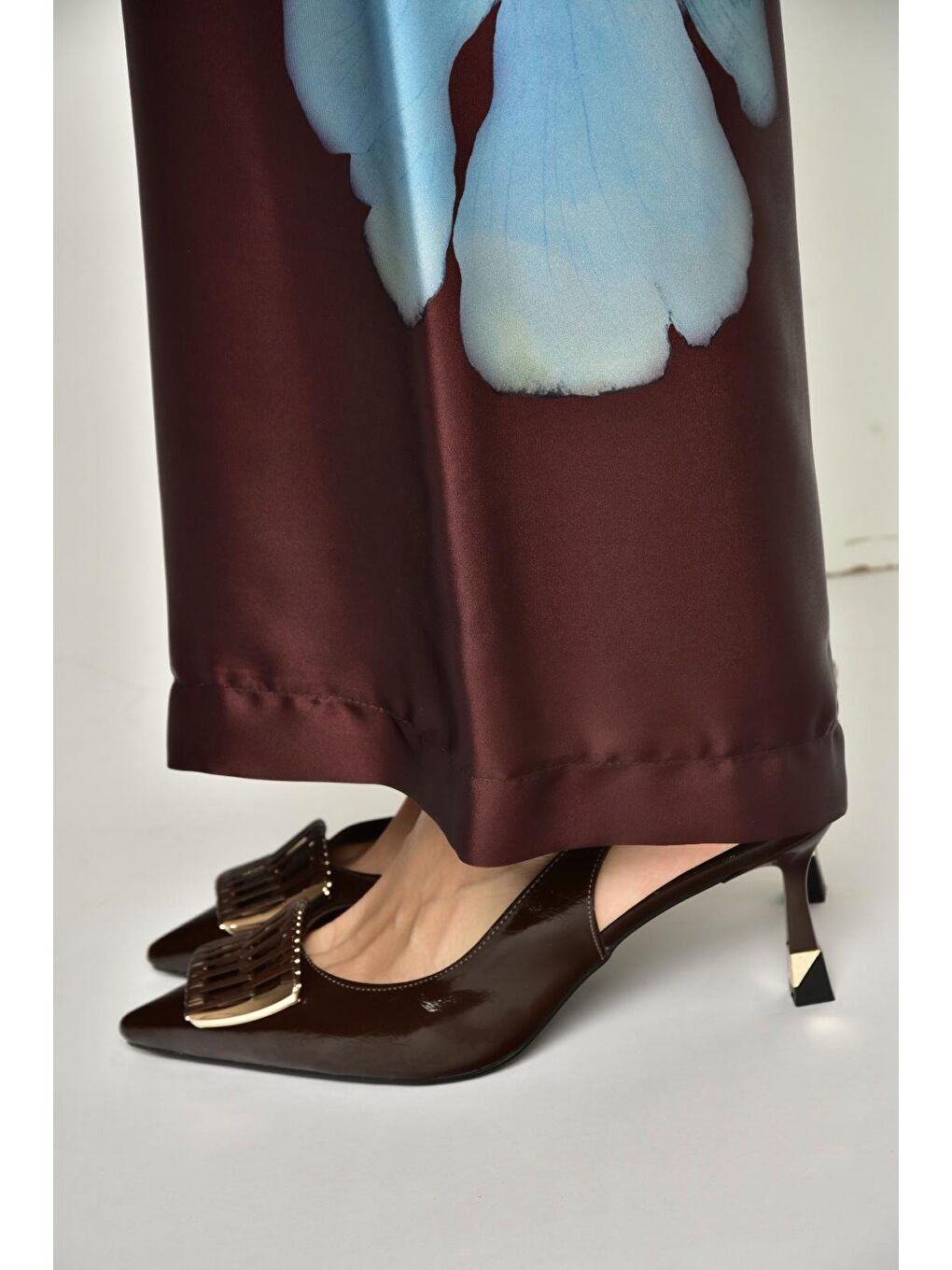 Kahverengi Kadın Topuklu Ayakkabı Y308203160-2