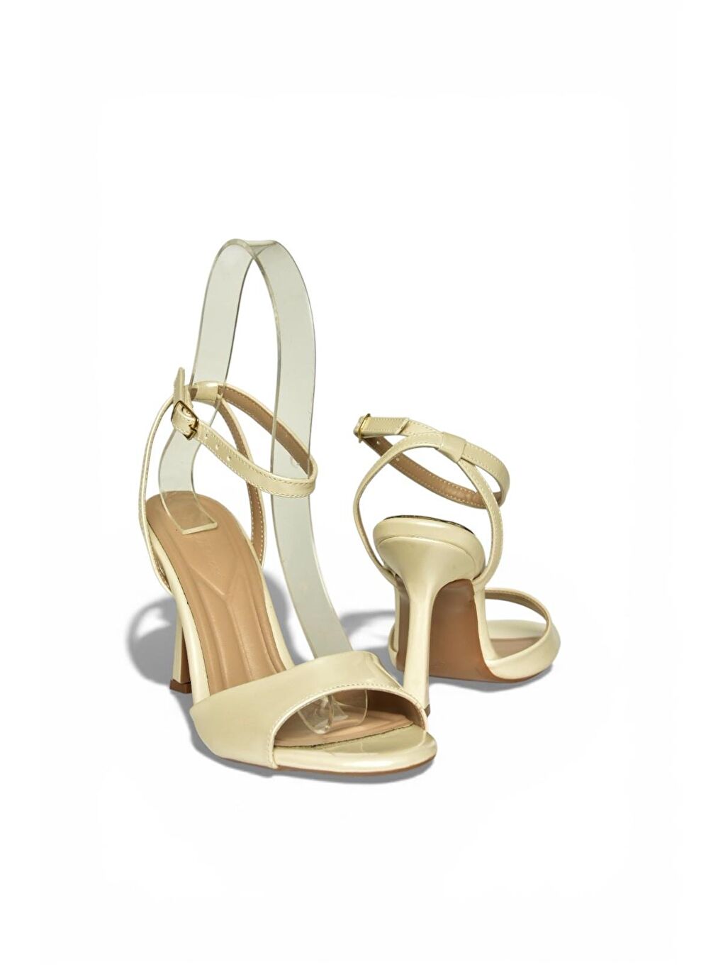 Bej Sedef Kadın Topuklu Ayakkabı Y997264608-4