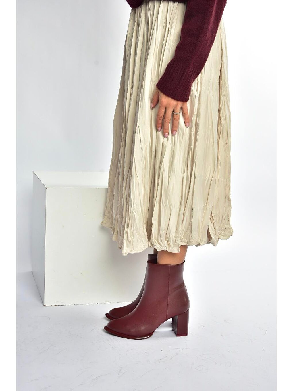 Bordo Kadın Bot V590166309-1