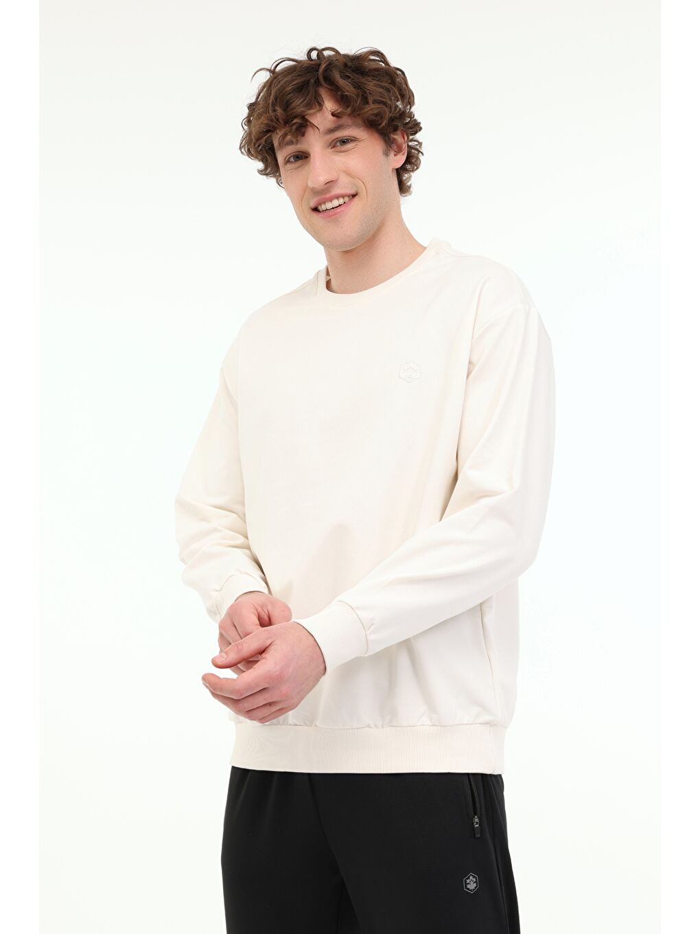 Bej Erkek Sweatshirt