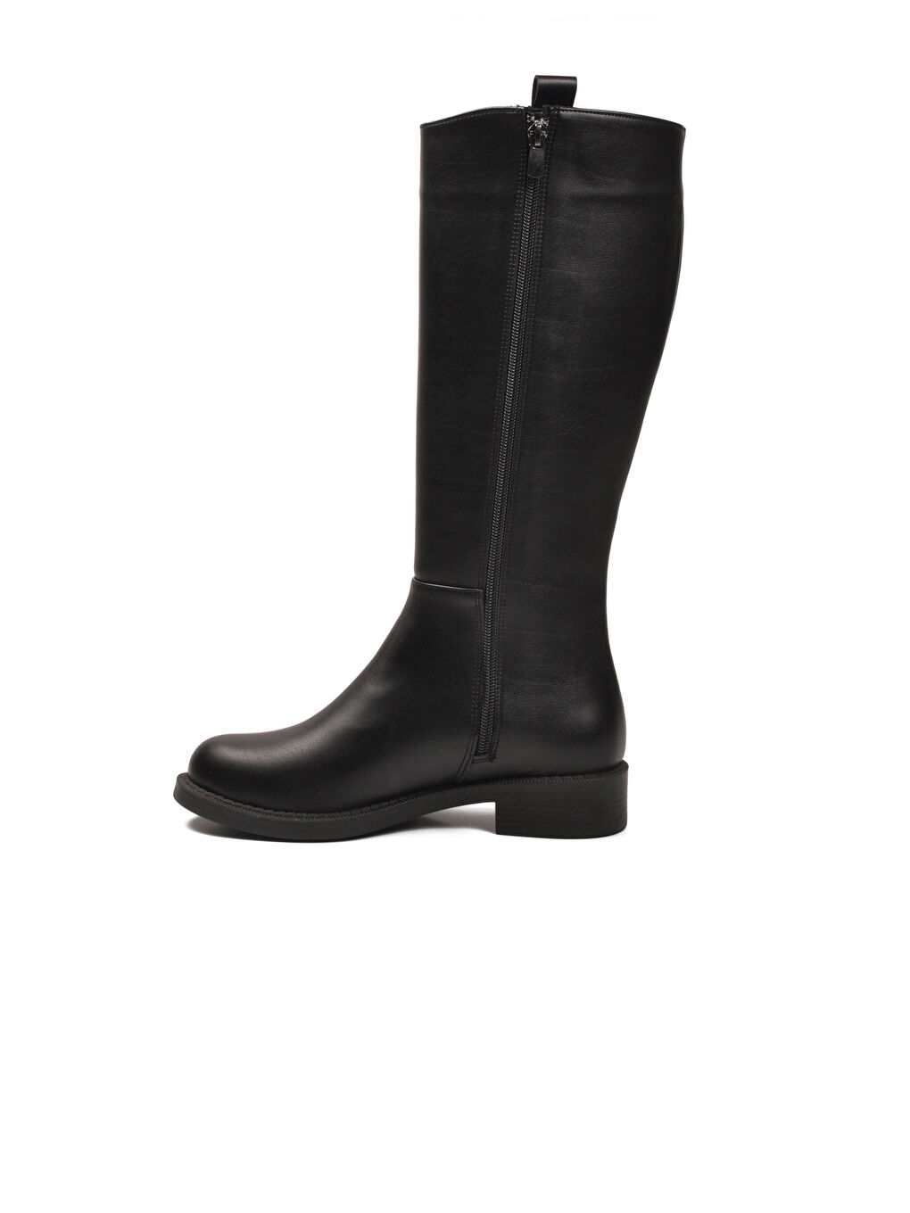 Siyah Cilt İçi Polarlı Fermuarlı Kadın Çizme 224578 Z-3
