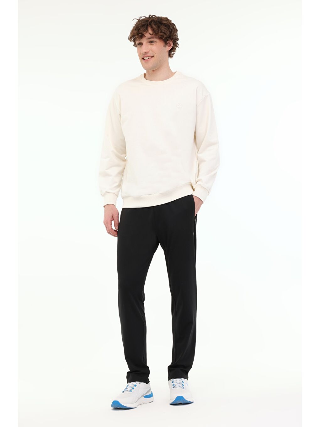 Bej Erkek Sweatshirt-2