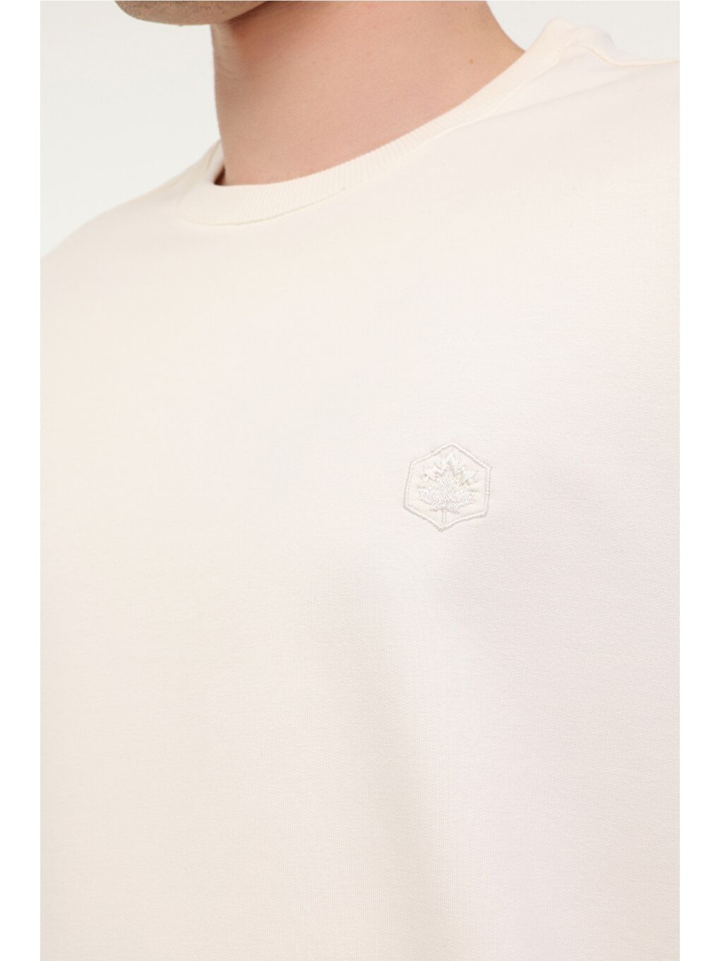 Bej Erkek Sweatshirt-3