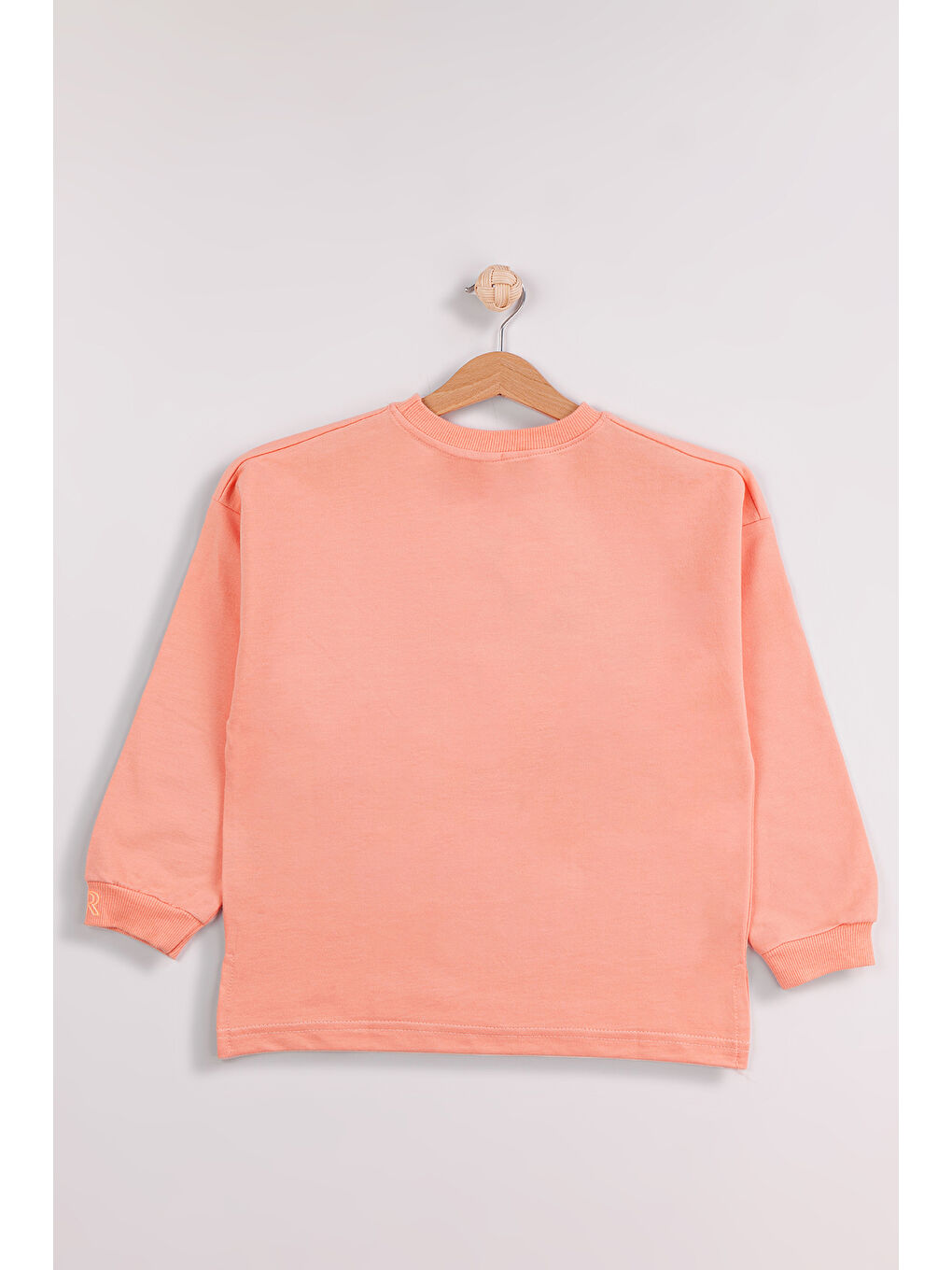 Turuncu Kız Çocuk Orta Kalınlıkta Baskılı 2'li Paket Sweatshirt-3