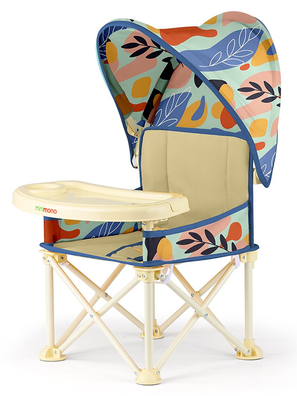 Tenteli Portatif Mama Sandalyesi - Bej-2