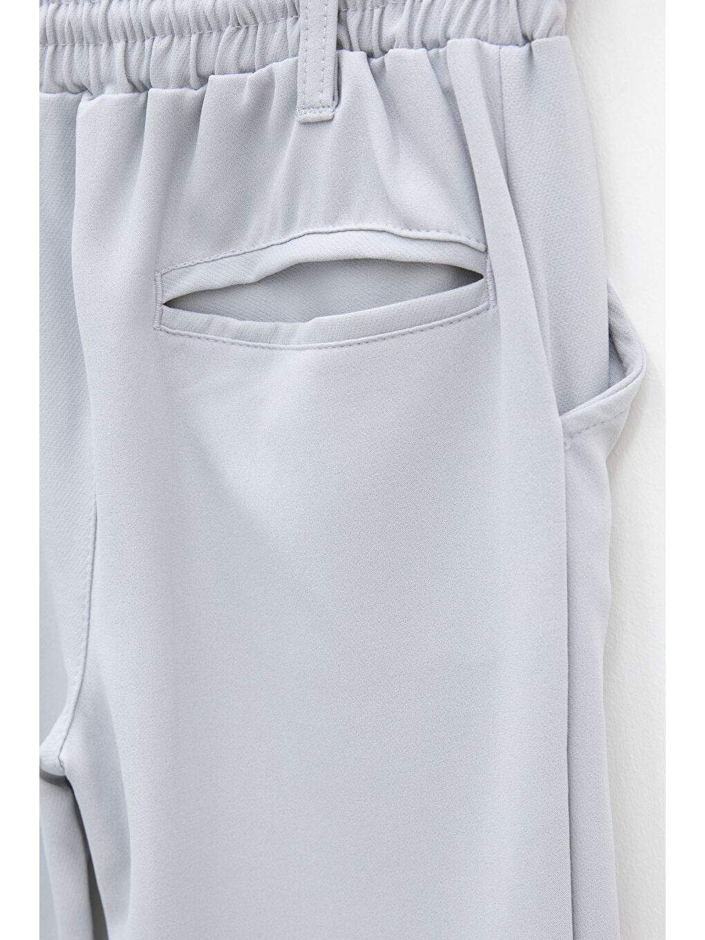 Erkek Çocuk Duble Paça Gri Kumaş Pantolon 21142-2